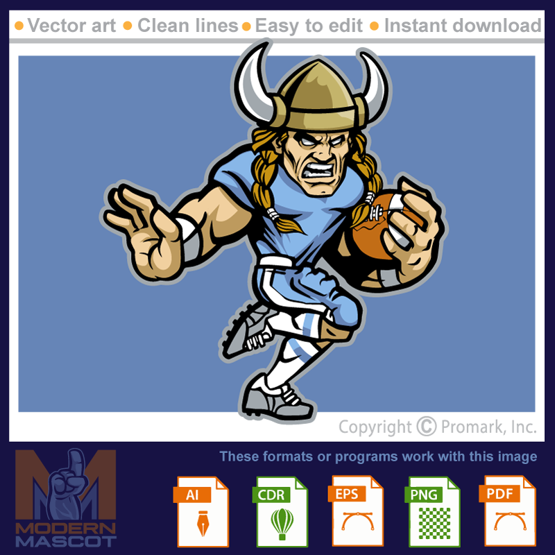 Viking Football, Vector Format