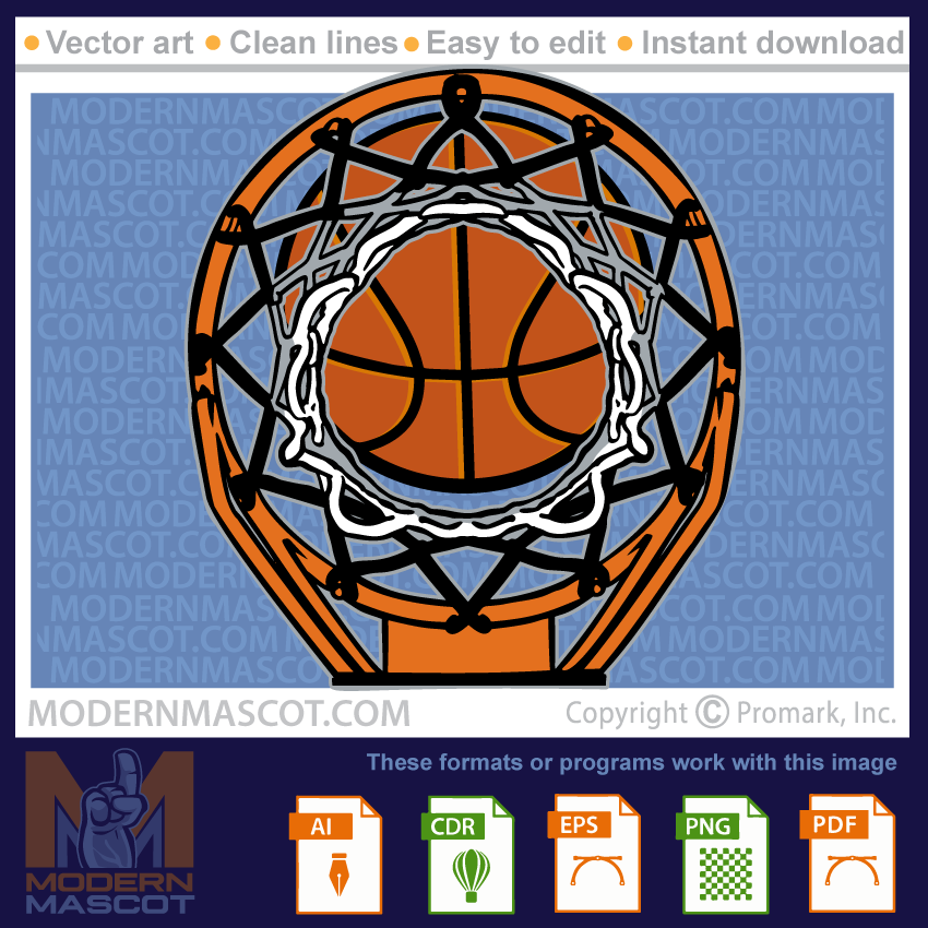 Basketball and Net - basketball_23_02