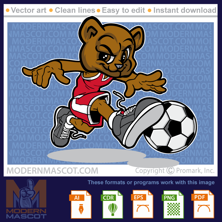 Bear Soccer clipart, bear logo for teams, elementary school bear mascot