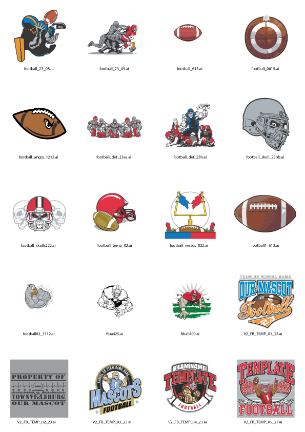 Football Collection Package Volume 2- On sale! 50% off