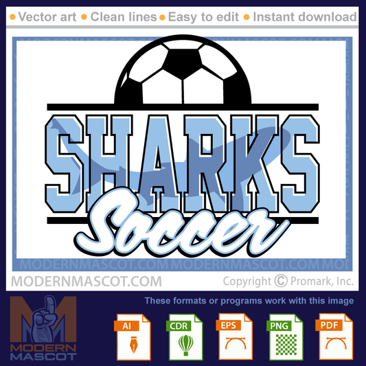 Shark Soccer Logo- shark_23_soccer_01