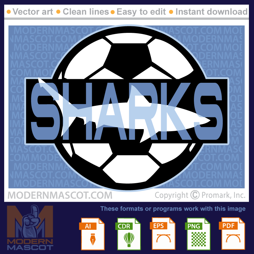 Shark Soccer Logo- shark_23_soccer_02
