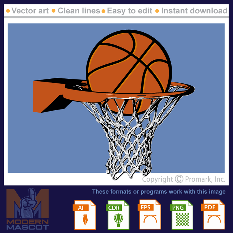 Basketball and Net - basketball_22_ball_06