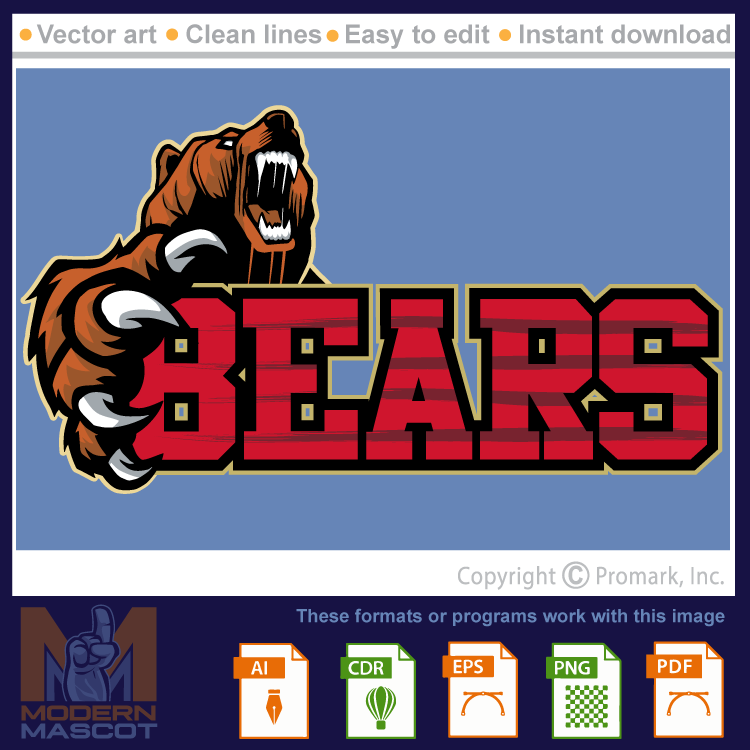 Bear and Claw Clipart - bear_01_22_DC01