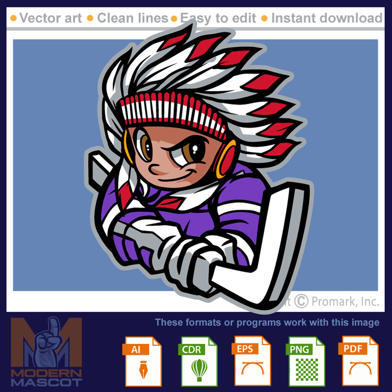 Braves hockey - brave_22_hockey_01 – Modern Mascot and Team Logos